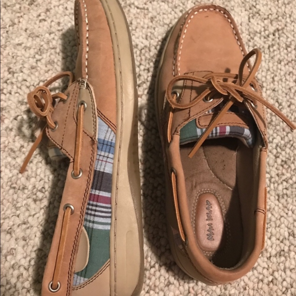 sperry plaid shoes